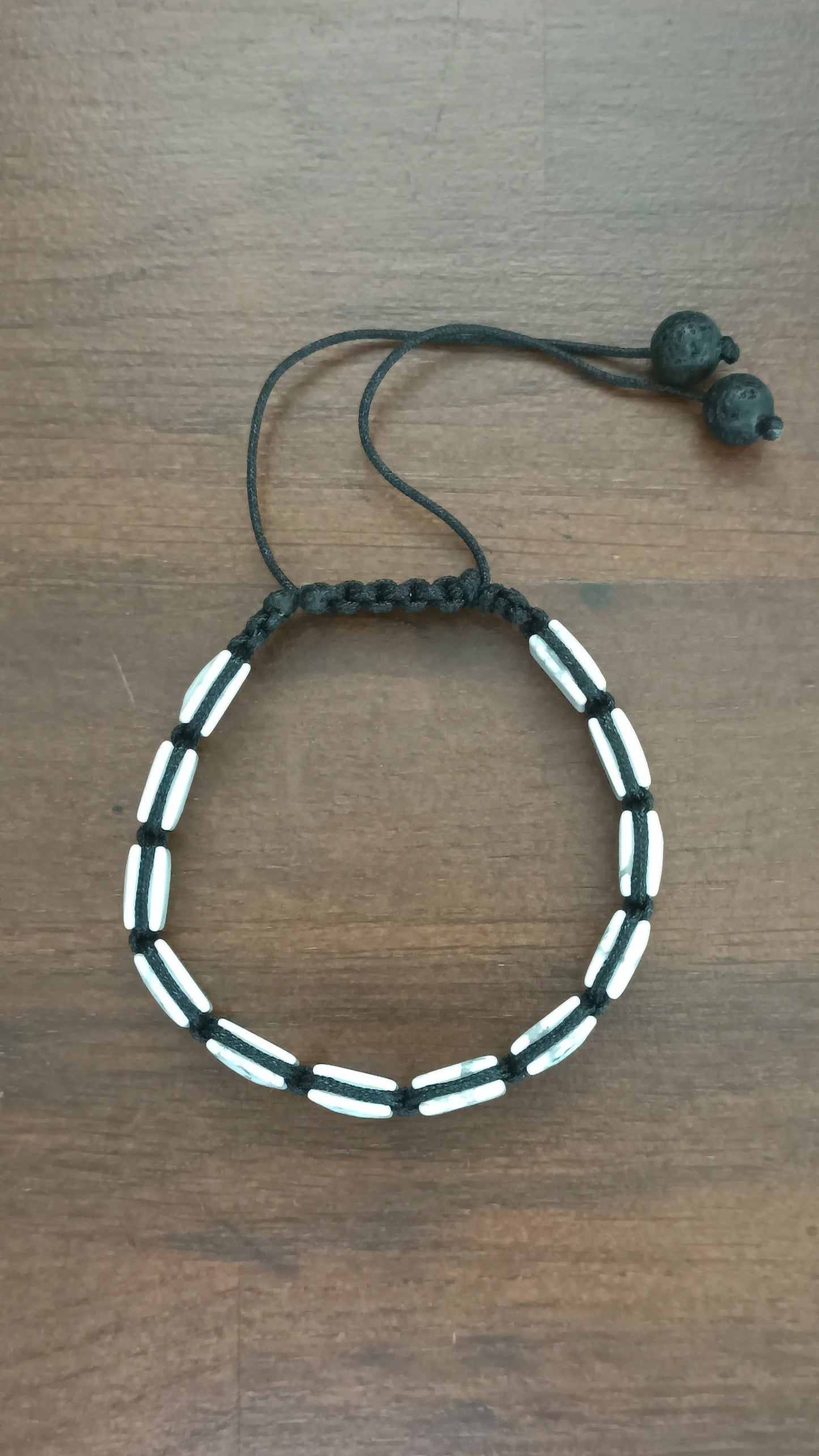 Bracelet d'homme Howlite carré