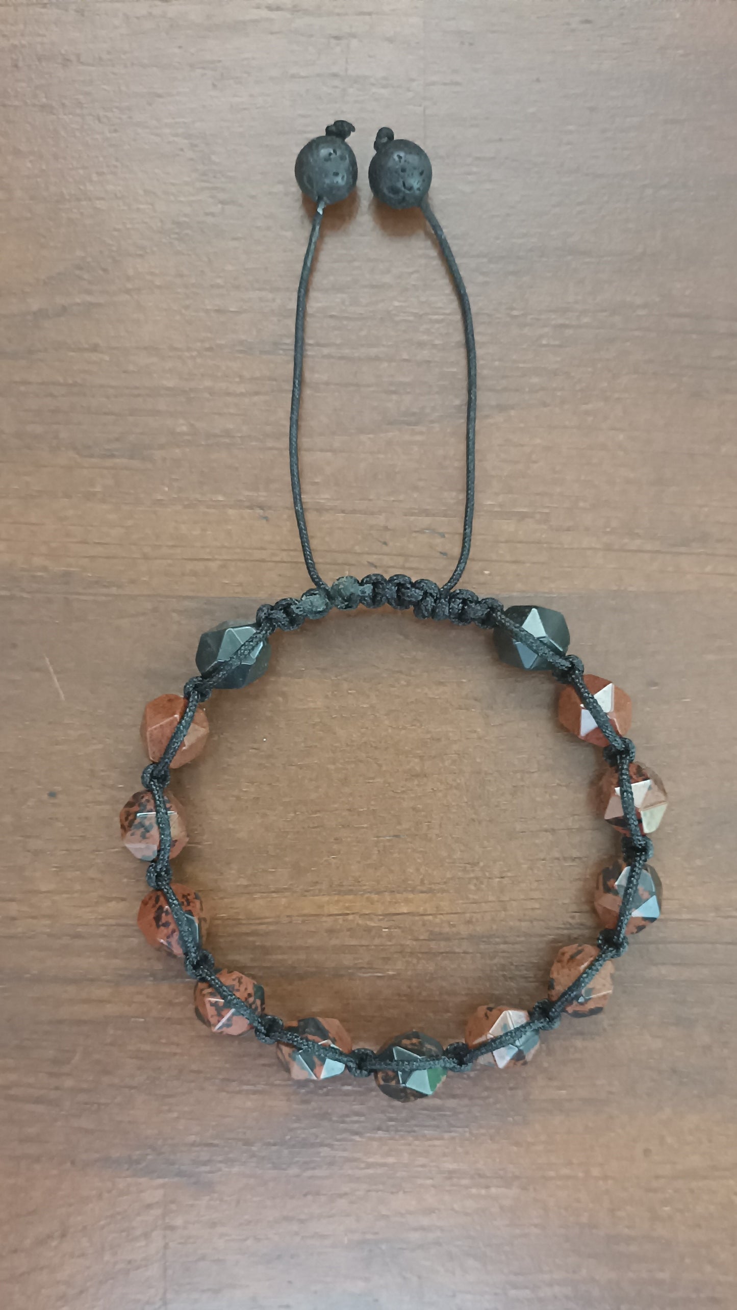 Mahogany Obsidian Men's Bracelet