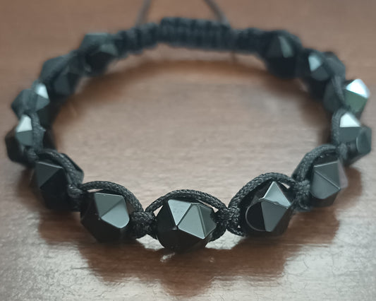 Black Agate Men's Bracelet