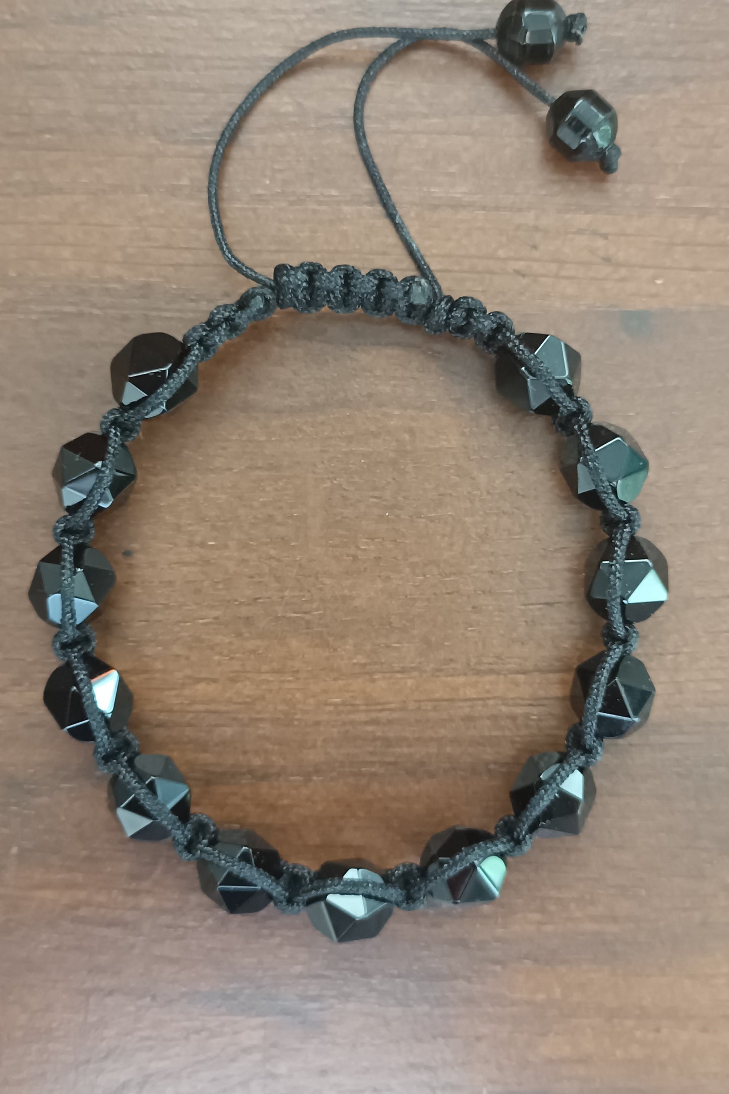 Black Agate Men's Bracelet