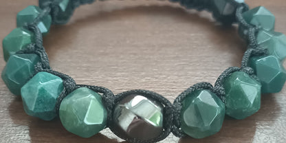 Bracelet d'homme Agate mousse vert