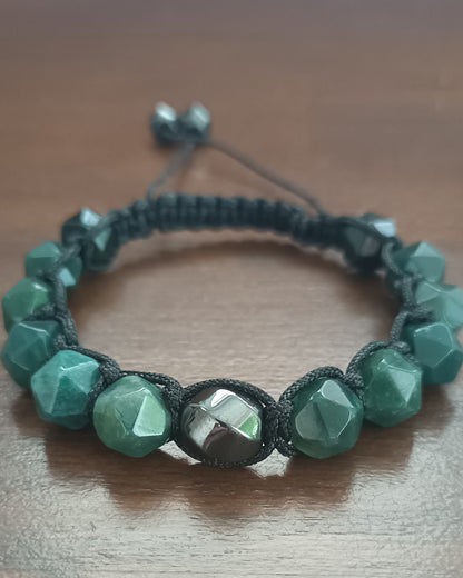 Bracelet d'homme Agate mousse vert