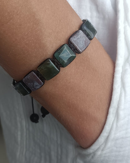 Bracelet d'homme Agate indienne