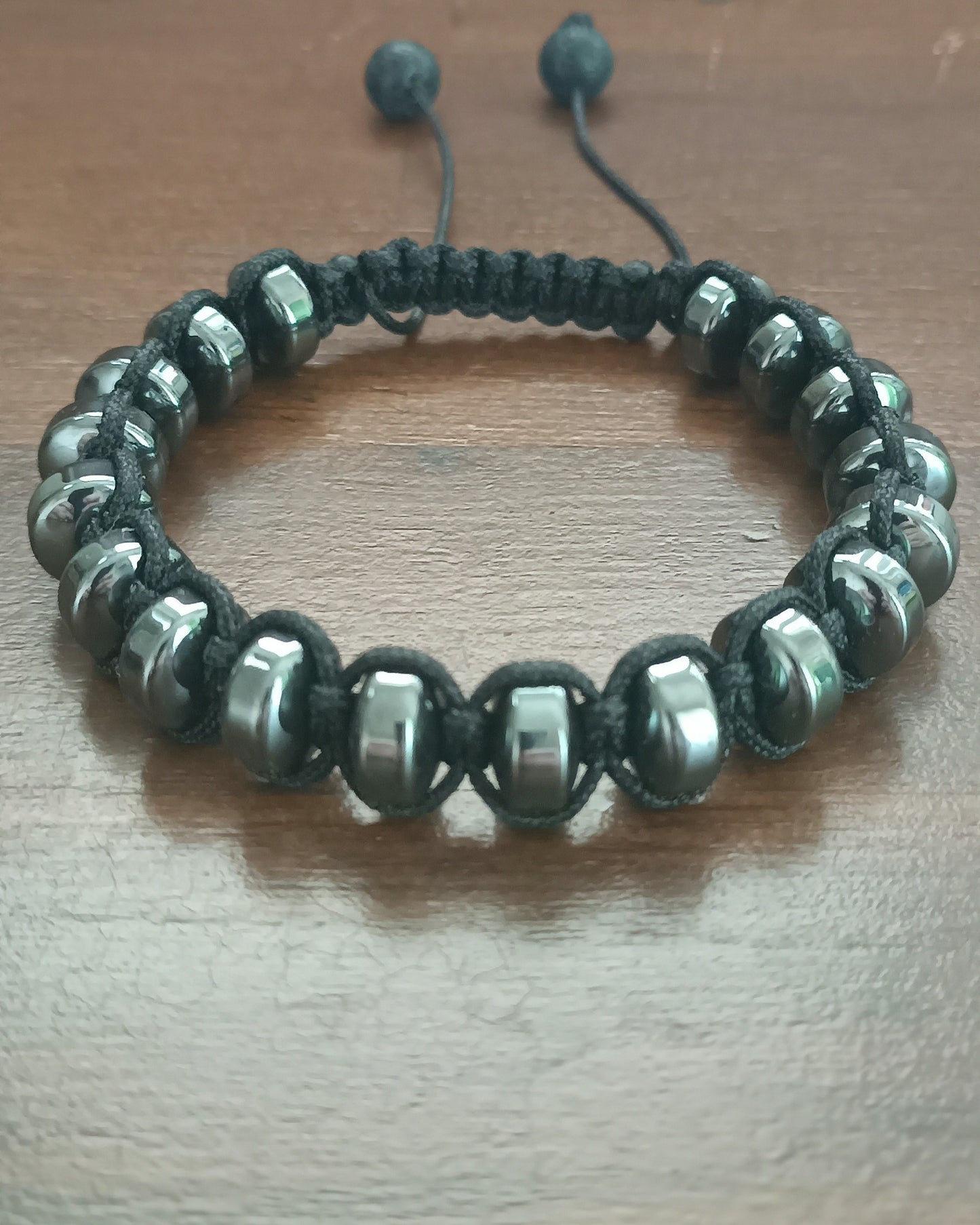 Bracelet d'homme Hématite rondelle