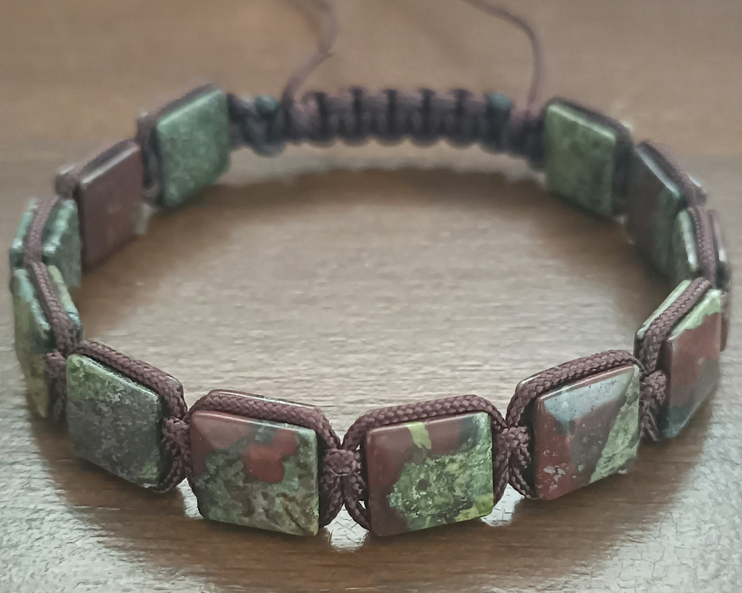 Epidote men's bracelet