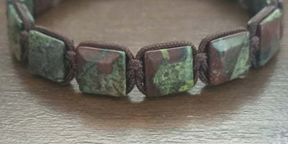 Epidote men's bracelet