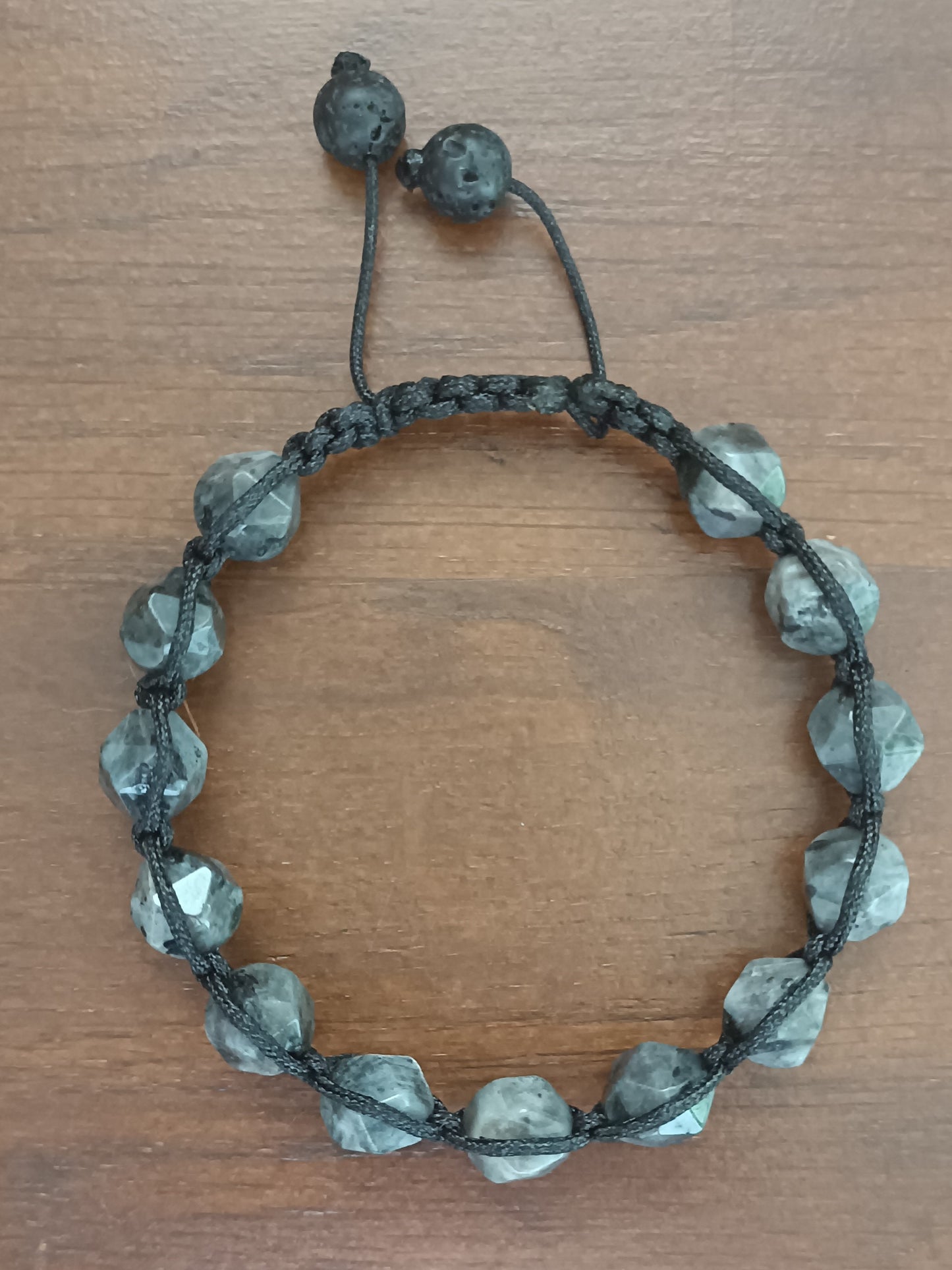 Bracelet d'homme Labradorite facetté