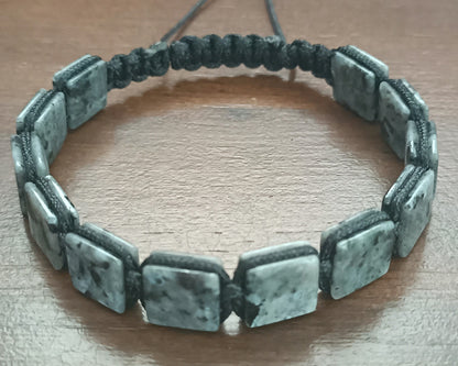 Bracelet d'homme Labradorite carré