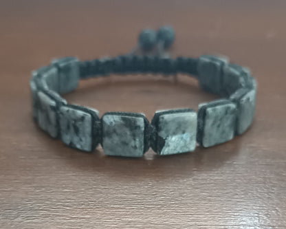 Bracelet d'homme Labradorite carré