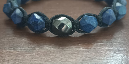 Lapis lazuli men's bracelet