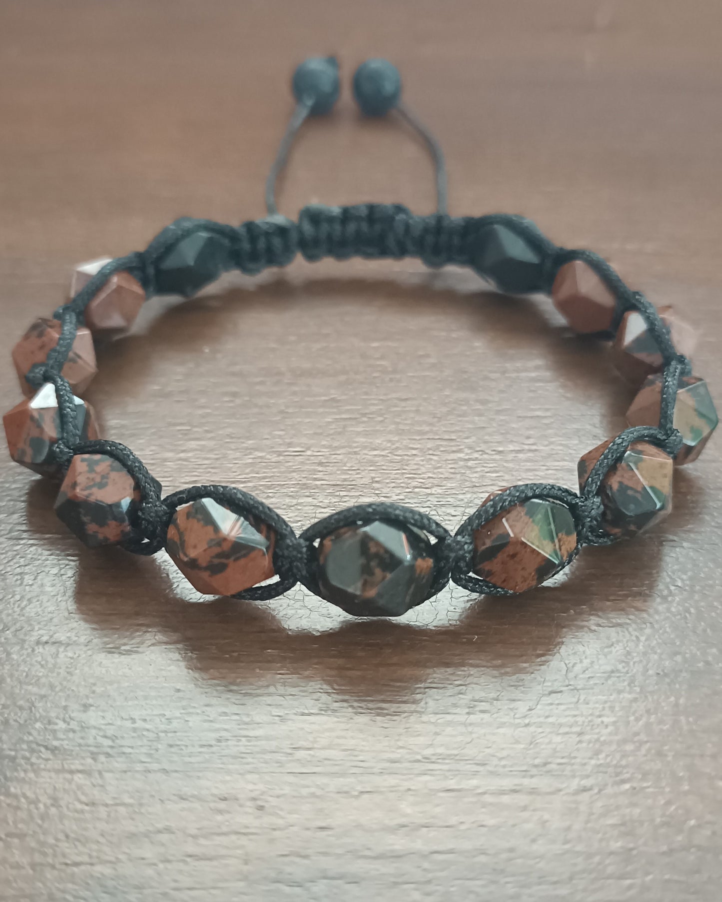 Mahogany Obsidian Men's Bracelet 